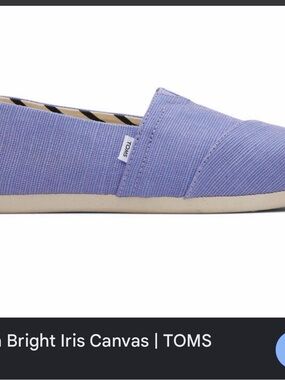 TOMS Bright Iris Heritage Canvas Alpargata - Lavender